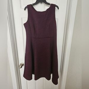 Calvin Klein Elegant Purple Sleeveless Dress Sz:14